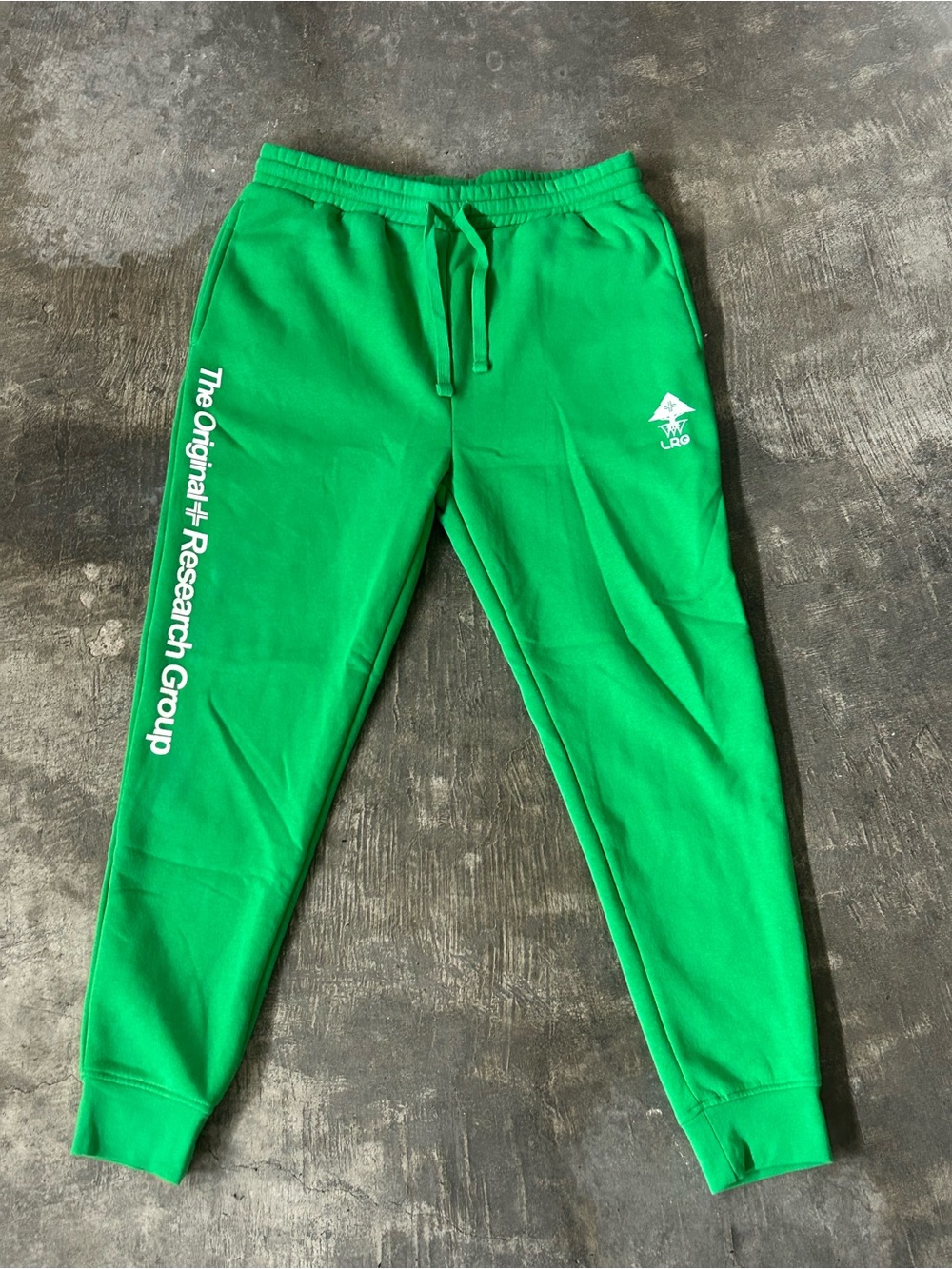 Lrg Men’s Bright Green Logo Joggers